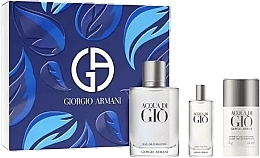 Fragrances, Perfumes, Cosmetics Giorgio Armani Acqua Di Gio Pour Homme - Set (edt/100ml+edt/mini/15ml+deo/75ml)