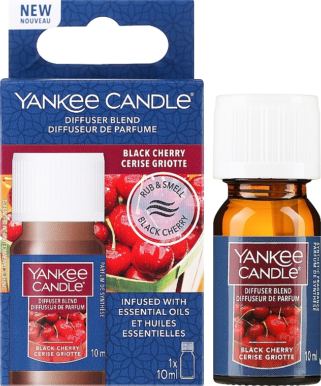 Ultrasonic Diffuser Aroma Oil "Black Cherry" - Yankee Candle Black Cherry Ultrasonic Diffuser Aroma Oil — photo N2