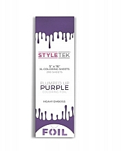 Hair Foil, 5x16, purple, 200 pieces - StyleTek — photo N1