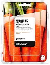 Face Sheet Mask "Carrot" - Superfood For Skin Smoothing Sheet Mask — photo N1