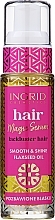 Fragrances, Perfumes, Cosmetics Linseed Oil Serum for Damaged & Dull Hair - Ingrid Cosmetics Vegan Concentrated Hair Serum Flaxseed Oil