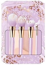 Fragrances, Perfumes, Cosmetics Set - Sunkissed Brush Love Eco Packaging (brush/4pcs + punch/1pcs)