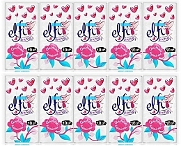 Fragrances, Perfumes, Cosmetics Two-Layer Paper Napkins 'Friendly', 10x10pcs - Elfi