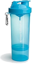 Shaker, 500 ml - SmartShake Slim Blue — photo N1