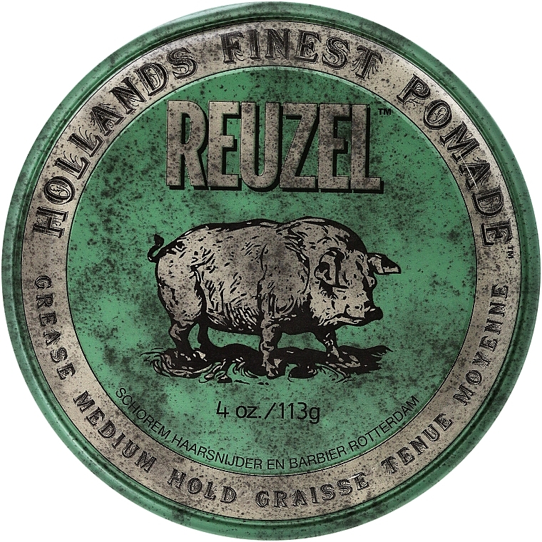 Hair Styling Pomade - Reuzel Green Pomade Grease  — photo N3