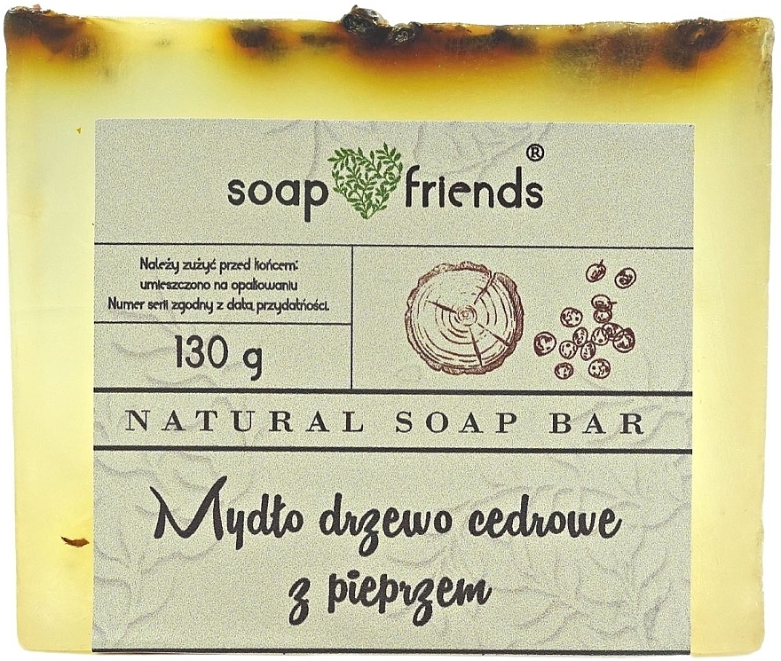 Cedar & Pepper Glycerin Body Soap - Soap&Friends  — photo N1