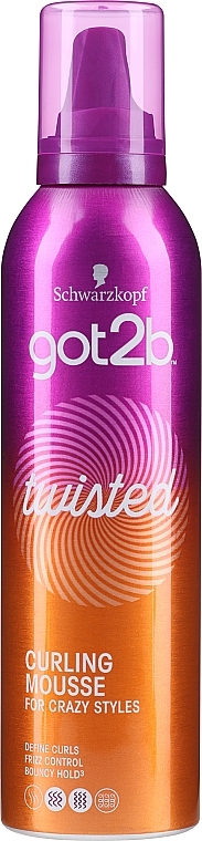 Hair Mousse - Schwarzkopf Got2b Twisted Double Curling Power Mouse — photo N2