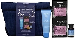 Fragrances, Perfumes, Cosmetics Set - Apivita Winter Waterland Set (cr/40ml + ton/20ml + mask/2x8ml + bag/1pcs)