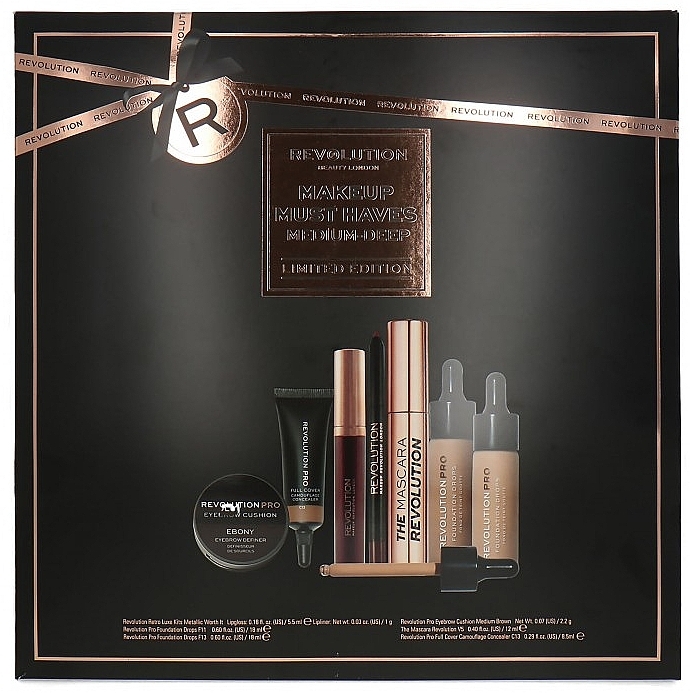 Set, 7 products - Revolution Pro Makeup Must Haves Medium-Deep Limited Edition — photo N1