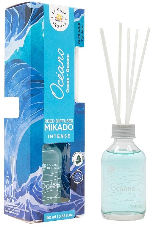 Ocean Reed Diffuser - La Casa de Los Aromas Mikado Intense Ocean — photo N1