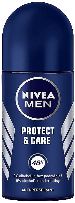 Roll-On Antiperspirant Deodorant - NIVEA MEN 48h Protect & Care Anti-Perspirant — photo N1