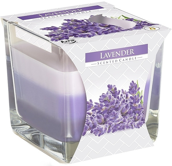 Scented Three-Layer Candle in Glass 'Lavender' - Bispol Scented Candle Lavender — photo N2