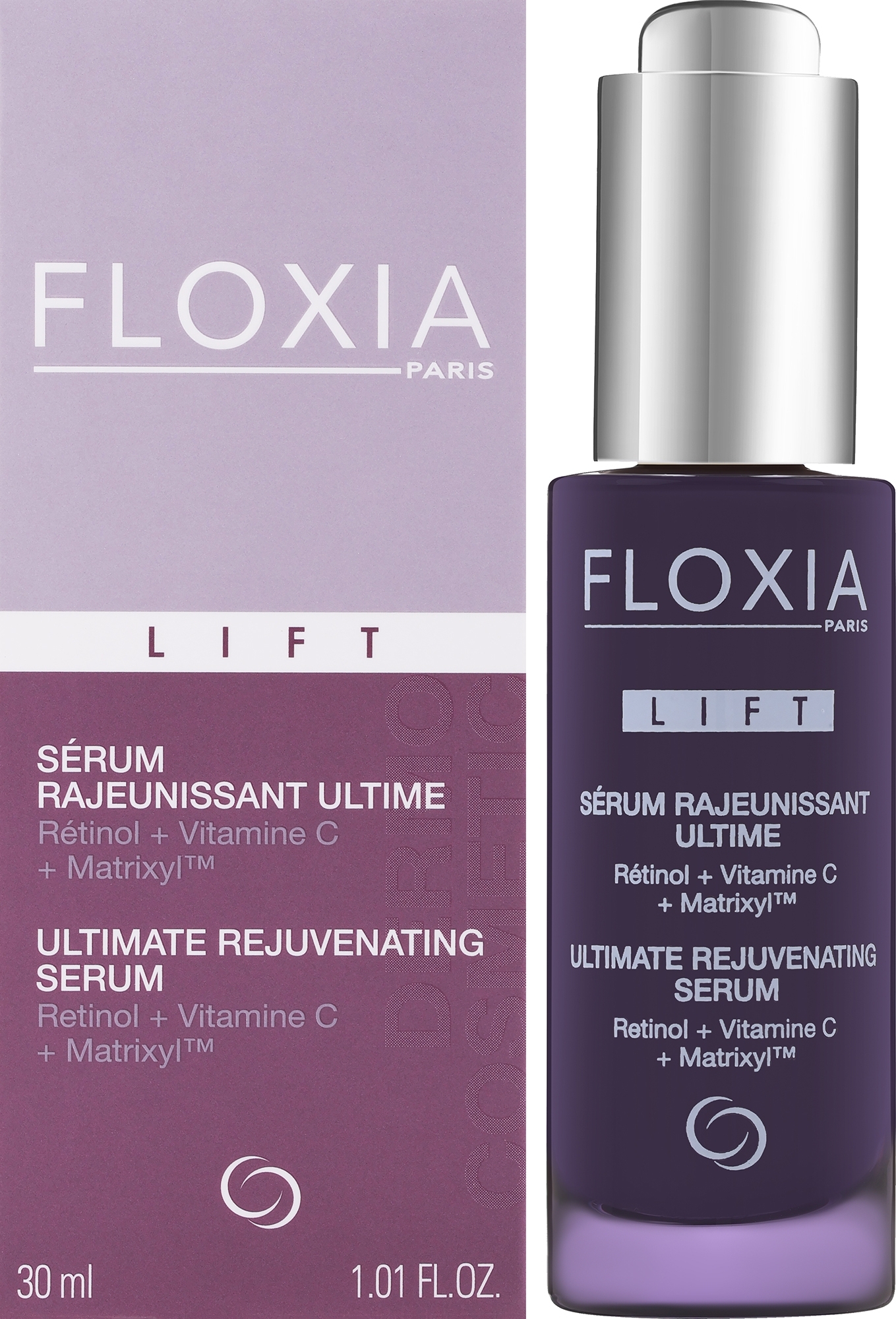 再生効果 フェイスセラム - Floxia Lift Ultimate Rejuvenating Serum Retinol + Vitamine C + Matrixyl — photo 30 ml