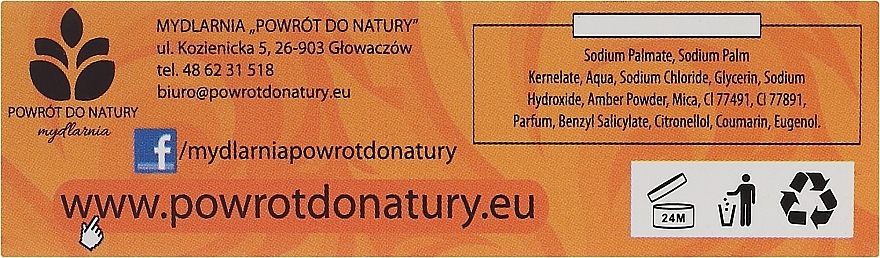 Natural Soap "Amber" - Powrot do Natury Natural Soap Amber — photo N24