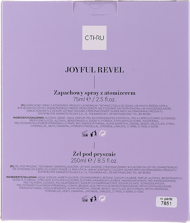 C-Thru Joyful Revel - Set (deo/spray/75ml + sh/gel/250ml) — photo N4