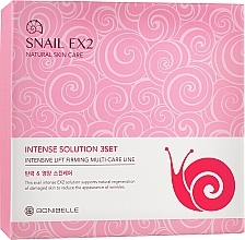 Fragrances, Perfumes, Cosmetics Snail Mucin Face Care Set - Enough Bonibelle Snail EX2 Intense Solution 3 Set (f/ton/150ml + 30 ml + f/emuls/150ml + 30 ml + f/cr/80ml)