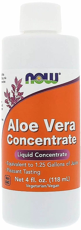 Dietary Supplement "Aloe Vera Concentrate" - Now Foods Aloe Vera Concentrate — photo N1