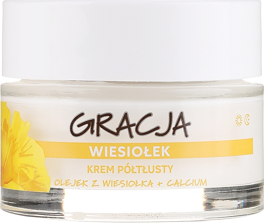 Primrose Nourishing Cream - Gracja Semi-oily Cream With Evening Primrose — photo N2