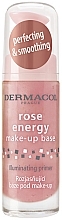 Fragrances, Perfumes, Cosmetics Makeup Base - Dermacol Rose Energy Make-Up Base