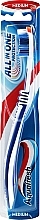 Medium Toothbrush, dark blue-white - Aquafresh All In One Protection — photo N1