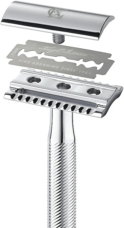 Razor with Double Blade and 5 Blades - Gillette King C. — photo N4