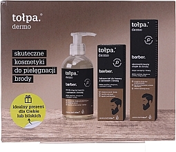 Set - Tolpa Dermo Men Barber Set (f/cl/gel/150ml+f/gel/balm/75ml+beard/oil/40ml) — photo N1