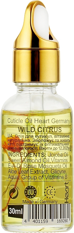 Cuticle Oil "Wild Citrus" - Heart Germany Wild Citrus Cuticle Oil — photo N2