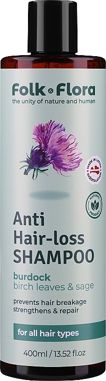 Anti-Hair Loss Shampoo - Folk&Flora Anti Hair Loss Shampoo — photo N1