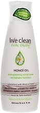 Fragrances, Perfumes, Cosmetics Strengthening Hair Conditioner - Live Clean Exotic Vitality Monoi Oil Strengthening Conditioner