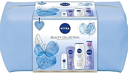 Fragrances, Perfumes, Cosmetics Set - Nivea Beauty Collection (sh/gel/250ml + b/lot/250ml + deo/50ml + h/cr/100ml + bag)