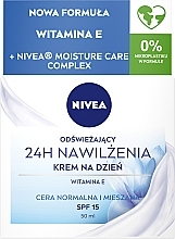 Fragrances, Perfumes, Cosmetics Vitamin E Refreshing Face Cream - Nivea 24H Moisture Care Complex