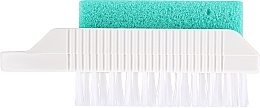 Fragrances, Perfumes, Cosmetics Nail Brush with Pumice Jaga, white-green - Sanel Jaga