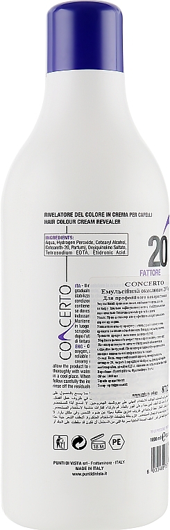 Emulsion Oxidizer 6% - Punti Di Vista Concerto Cream-Emulsion vol.20 — photo N4