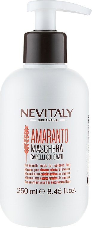 Colored Hair Mask with Amaranth Extract - Nevitaly — photo N5