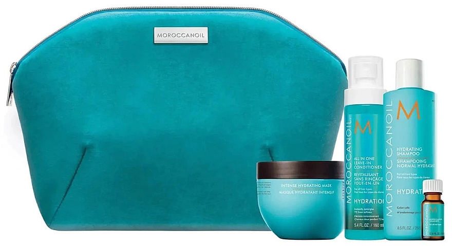 Set - Moroccanoil Magic of Hydration Set (shampoo/250ml + mask/250ml + cond/160ml + theat/10ml) — photo N1