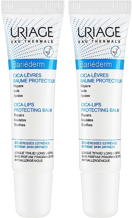 Set - Uriage Bariederm (lip/balm/2x15ml) — photo N3