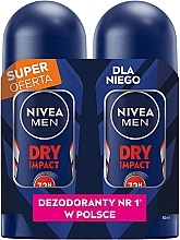 Fragrances, Perfumes, Cosmetics Set - NIVEA Dry Impact 72H (deo/2x50ml)