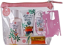 Fragrances, Perfumes, Cosmetics Set - Accentra Spring Time Body Care Travel Set (Sh/gel/100ml + h/cr/60ml + Cl/gel/30ml + bag)