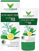 Night Face Cream "Detox" - Cosnature Night Cream Detox Green Tea — photo N1