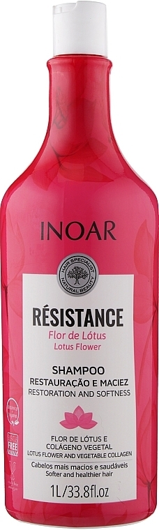 Lotus Sulfate-Free Shampoo for Hair Loss - Inoar Resistance Lotus Flower Shampoo — photo N3
