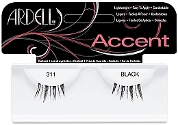 False Lashes - Ardell Accent Eyelashes 311 Black — photo N1