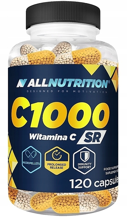 Vitamin C Dietary Supplement, 120 Caps - Allnutrition C1000 Vitamin C SR — photo N1