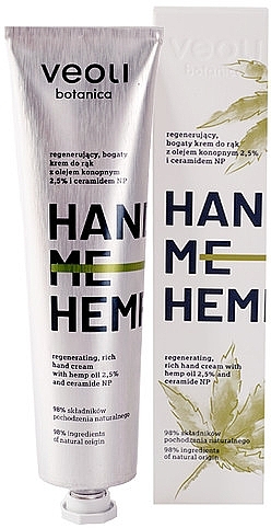 Revitalizing Rich Hand Cream - Veoli Botanica Hand Me Hemp — photo N1