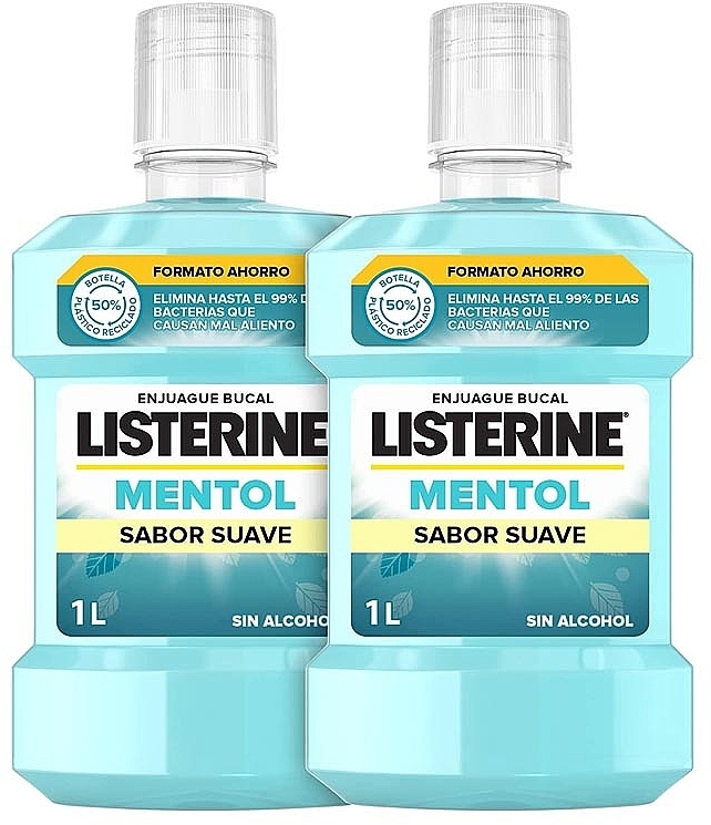 Set - Listerine Zero 0% Mentol Mild Flavor — photo N1