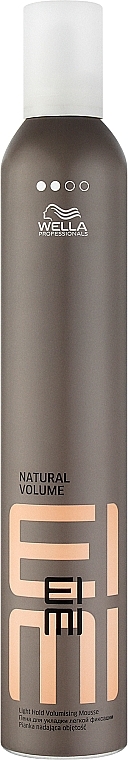 Light Hold Hair Styling Foam - Wella Professionals EIMI Styling Natural Volume — photo N1