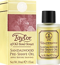 Pre-Shave Oil "Sandalwood" - Taylor of Old Bond Street Sandalwood Pre-Shave Oil — photo N2