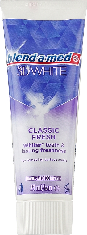Toothpaste "3D Whitening" - Blend-a-med 3D White Toothpaste — photo N1