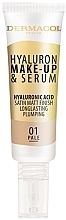 Fragrances, Perfumes, Cosmetics Hyaluronic Serum-Foundation - Dermacol Hyaluron Make-up & Serum