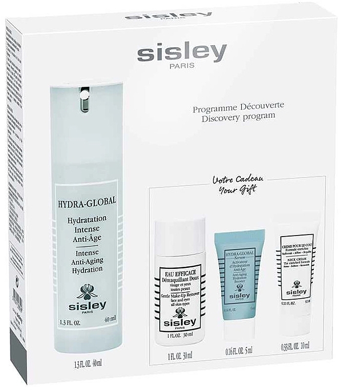 Set - Sisley Hydra-Global Moisturizing Discovery Program (cr/gel/40ml + micel/water/30ml + ser/mini/5ml + b/cr/mini/10ml) — photo N2