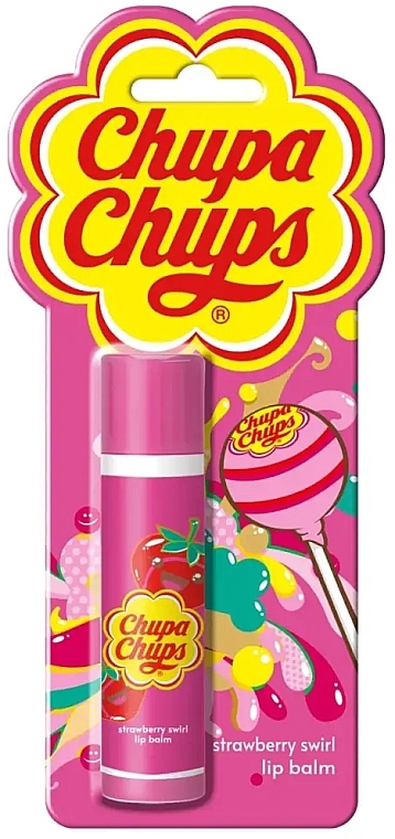 Strawberry Swirl Lip Balm - Chupa Chups Strawberry Swirl Lip Balm — photo N1